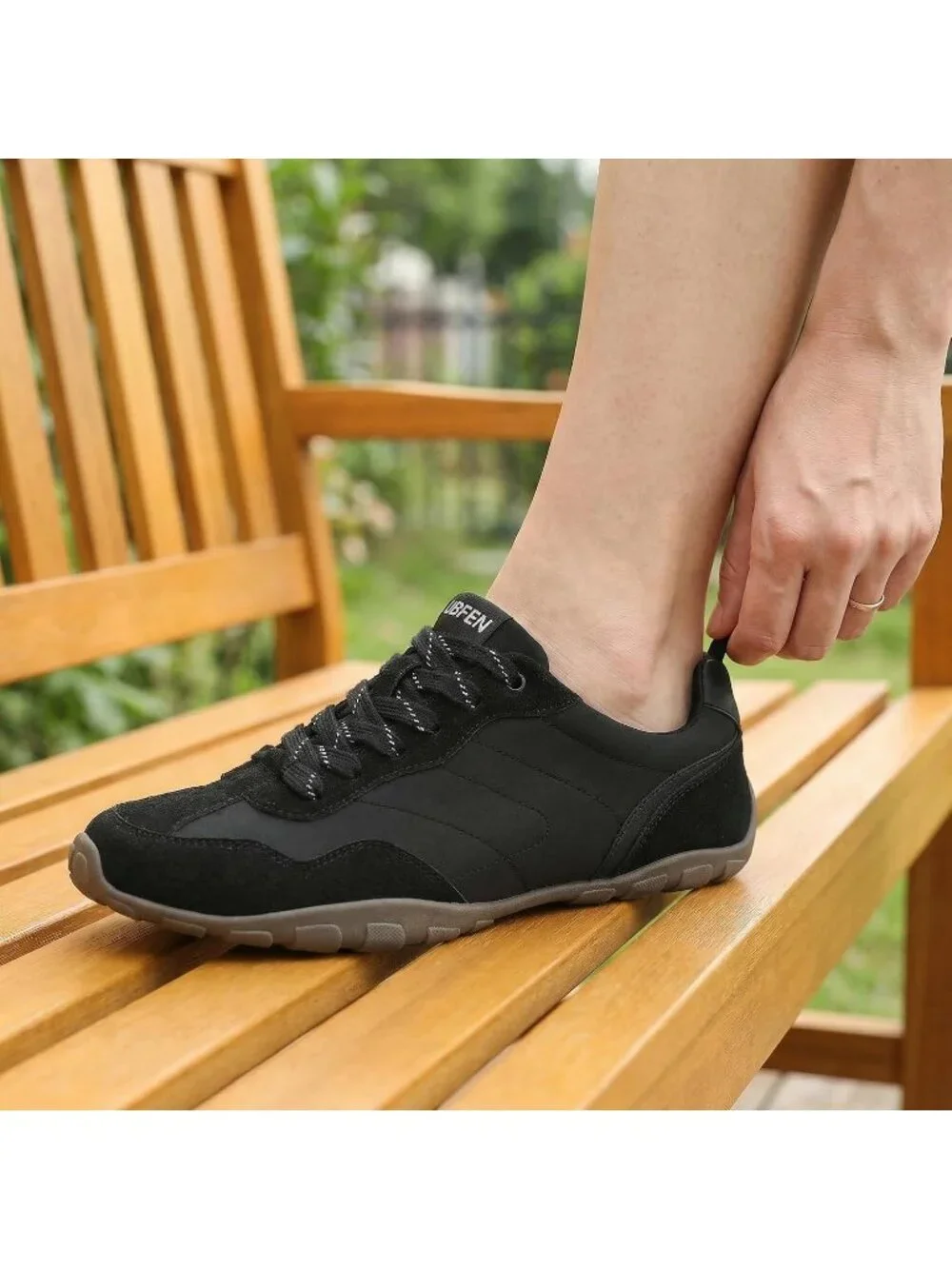 Women's Black Retro Fashion Lightweight Comfortable Walking Tennis Sneaker Shoes_5